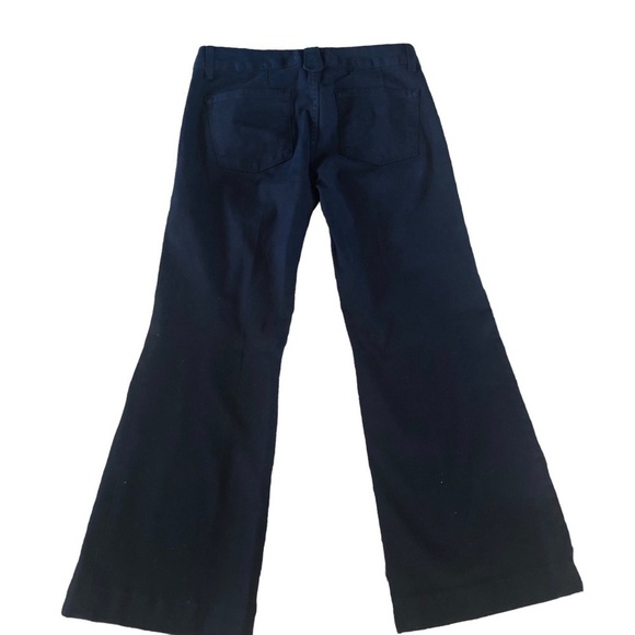 Gap VTG Y2K Limited Edition Wide Leg Flare Sailor Jean 29X30 Navy Cotton Stretch - Picture 4 of 10